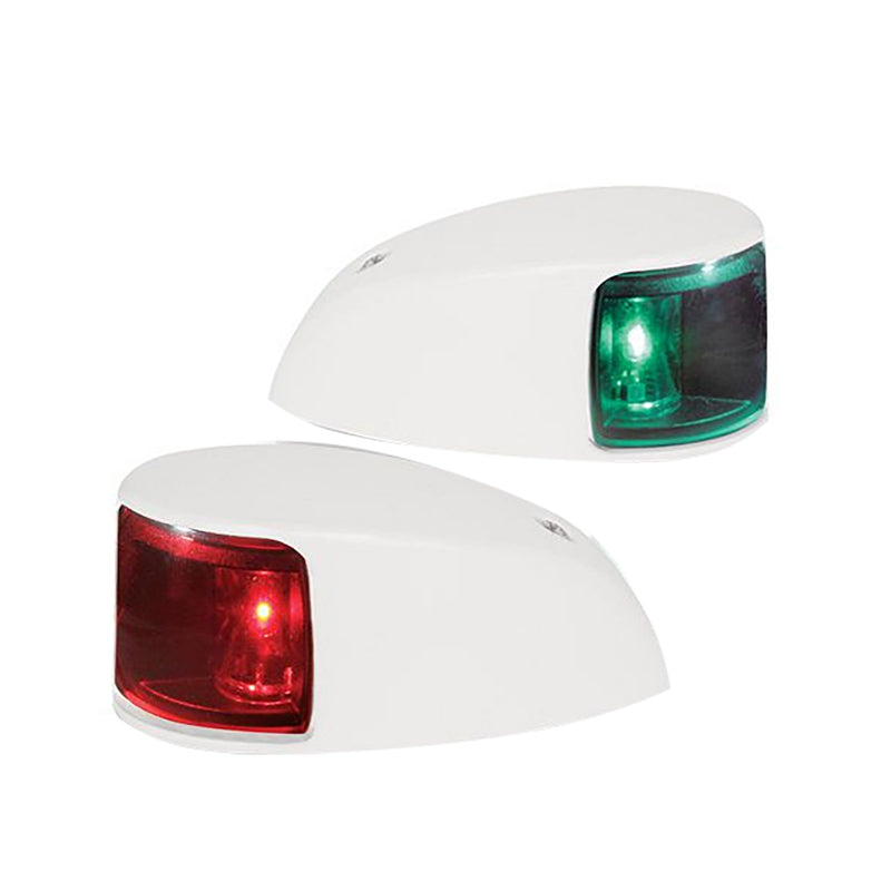 Hella Marine NaviLED Deck Mount Port & Starboard Pair - 2nm - Colored Lens/White Housing