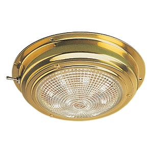 Sea-Dog Brass LED Dome Light - 4" Lens