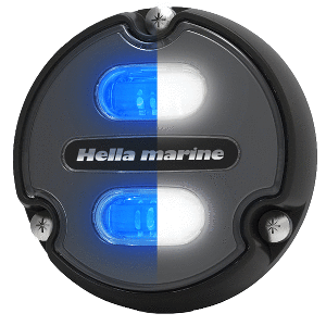 Hella Marine Apelo A1 Blue White Underwater Light - 1800 Lumens - Black Housing - Charcoal Lens