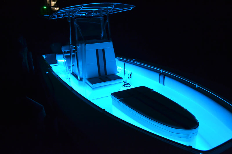 Blue LED Strip Light for Boat, IP68 Marine