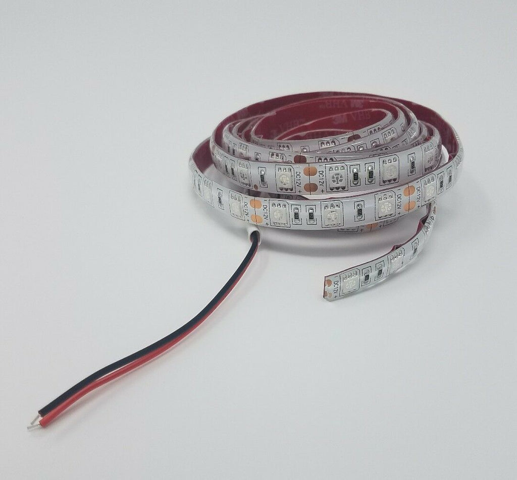 RED 16ft 150 SMD LED Flexible Light Strip Ribbon Waterproof DC12V Car  Marine